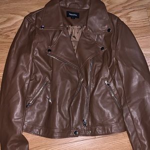 Large leather jacket